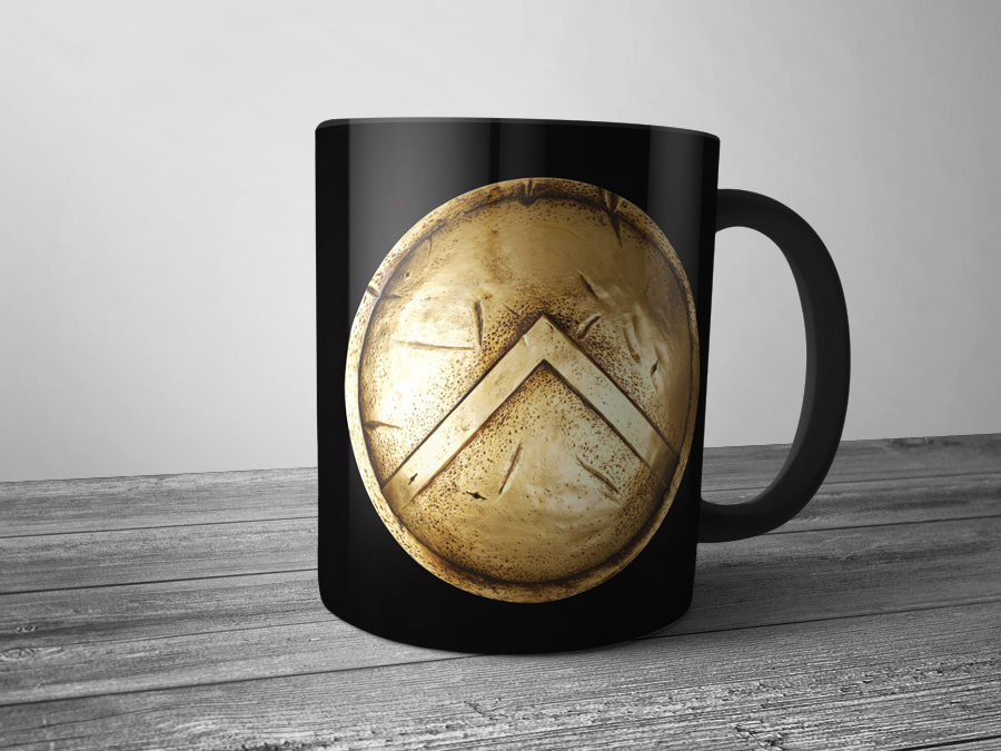 HISTORY-MUG-SPARTAN SHIELD